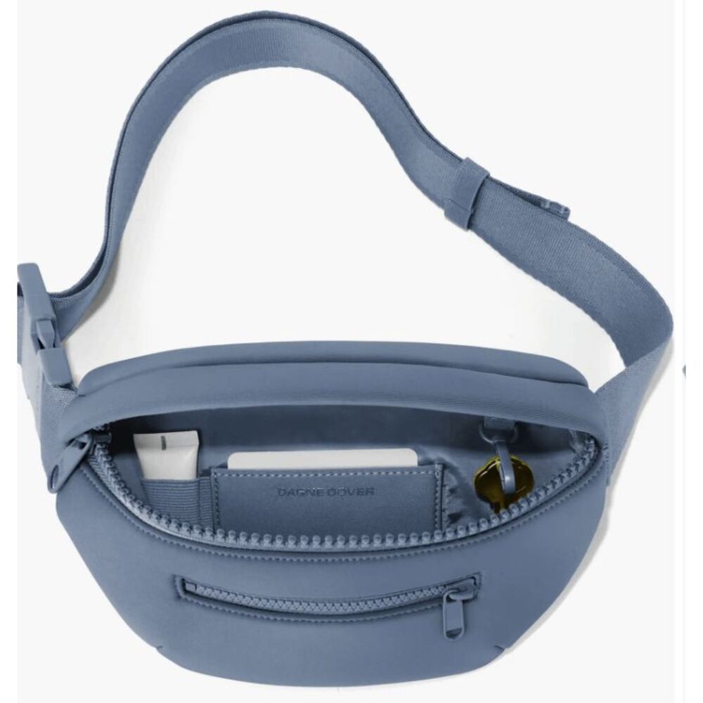 NWT Dagne Dover Ace Neoprene Belt Bag Fanny Pack in Ash Blue LIMITED EDITION - Picture 4 of 6